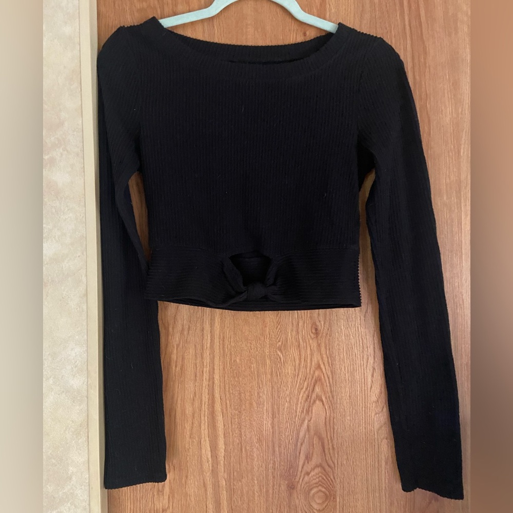Black Long Sleeve Top